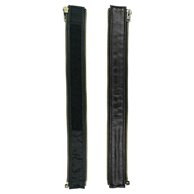 VXP504 Men's Black Universal Vest Expander Panel with Antique Zip-vest expanders-Daniel Smart Mfg - Retail