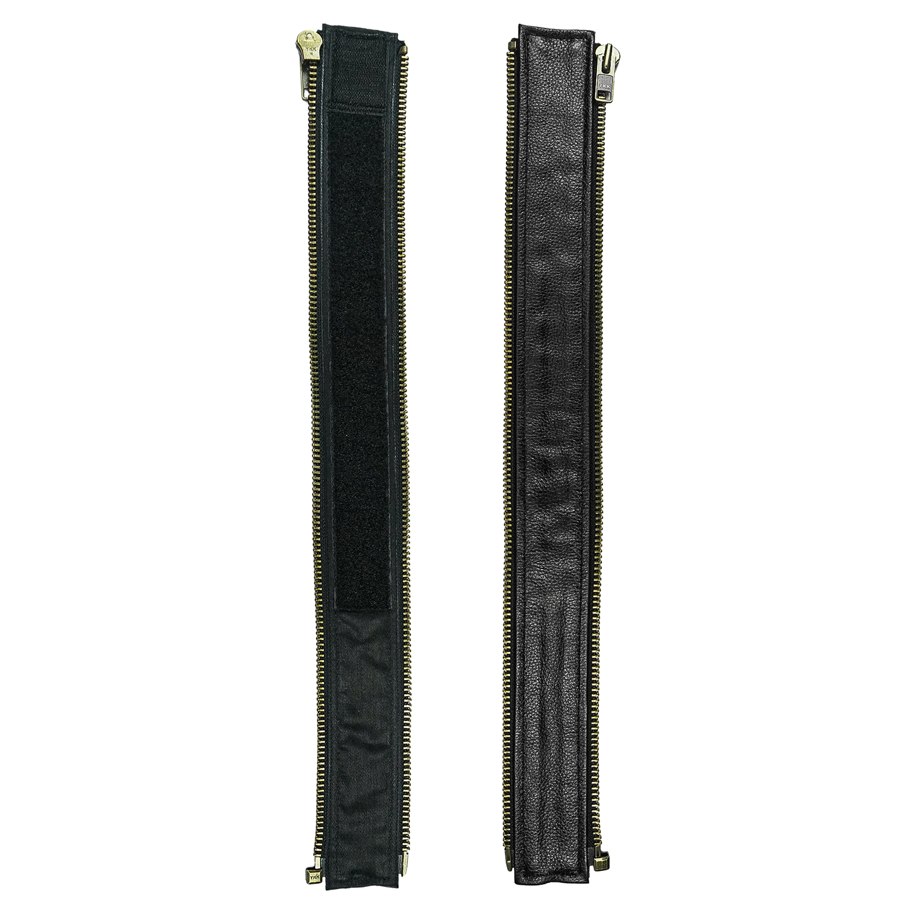 VXP504 Men's Black Universal Vest Expander Panel with Antique Zip-vest expanders-Daniel Smart Mfg - Retail