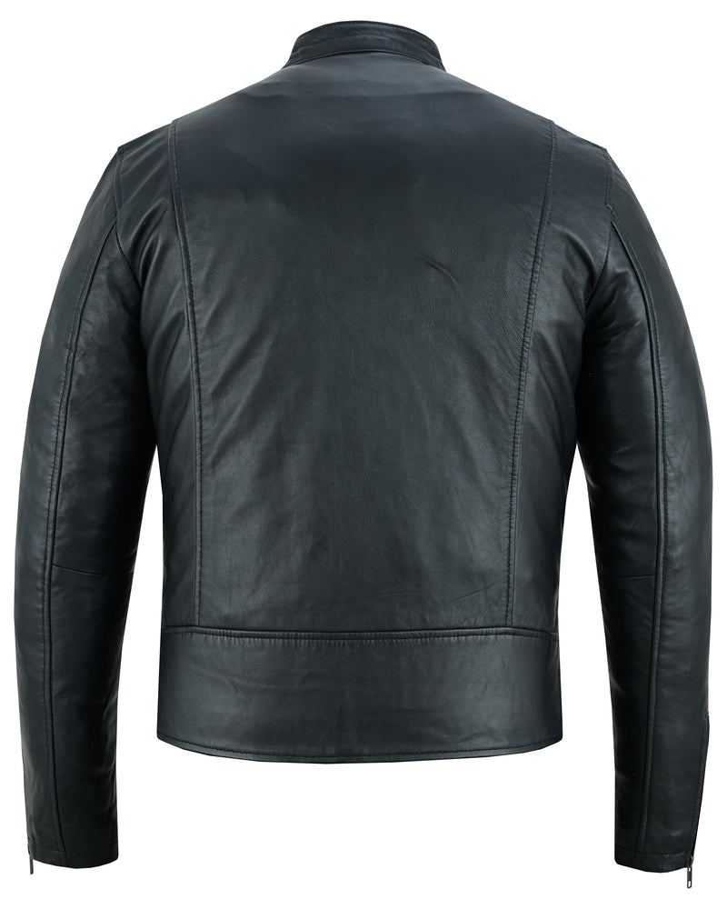 Wanton Men's Fashion Leather Jacket-Daniel Smart Mfg - Retail