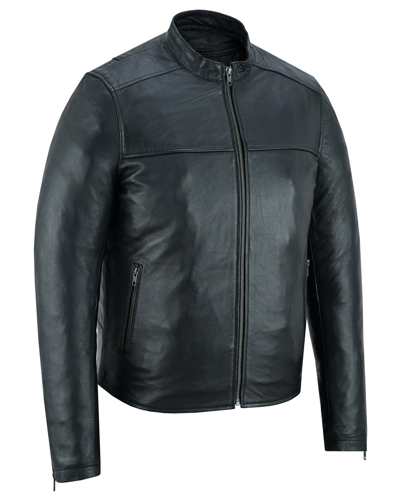 Wanton Men's Fashion Leather Jacket-Daniel Smart Mfg - Retail