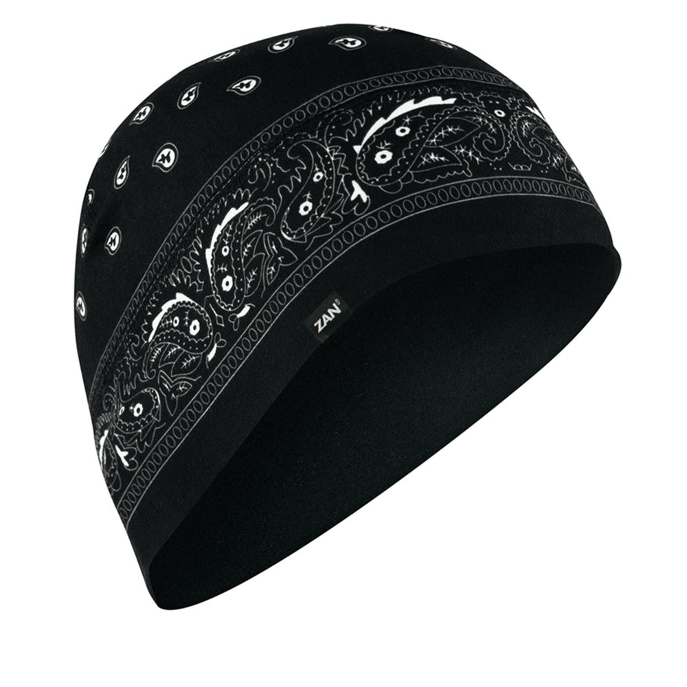 WHLL101 Helmet Liner/Beanie SportFlex(tm) Series, Black Paisley-Daniel Smart Mfg - Retail