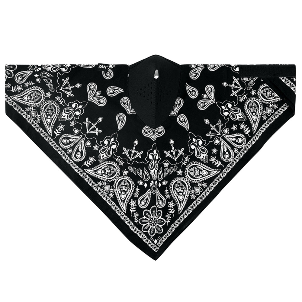 WNEO101 NEODANNA Mask- Cotton/Neoprene- Black Paisley-Daniel Smart Mfg - Retail