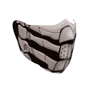WNFM168HG ZAN® Half Mask- Neoprene- Bone Breath- Glow in the Dark-Half Facemasks-Daniel Smart Mfg - Retail