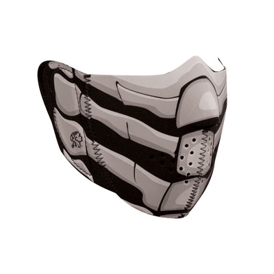 WNFM168HG ZAN® Half Mask- Neoprene- Bone Breath- Glow in the Dark-Half Facemasks-Daniel Smart Mfg - Retail
