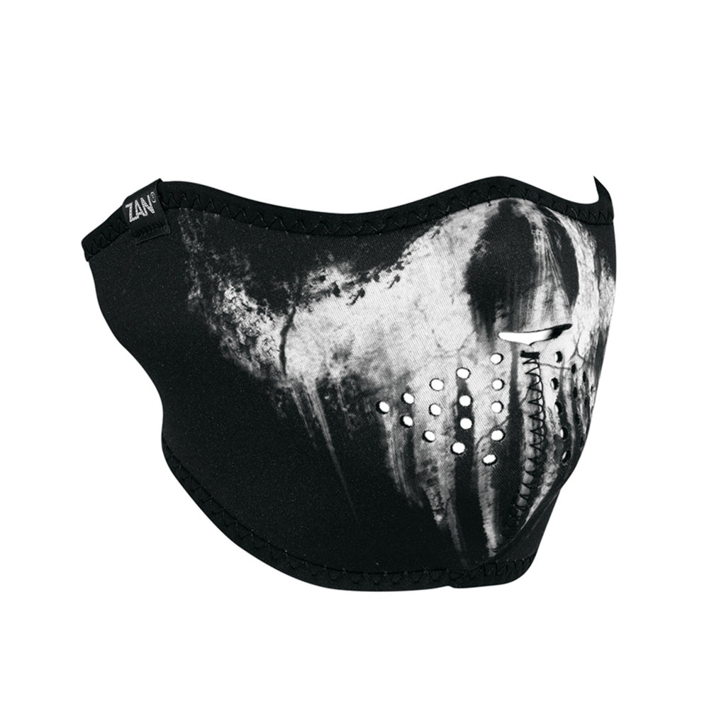WNFM409H Neoprene Half Face Mask, Skull Ghost-Half Facemasks-Daniel Smart Mfg - Retail