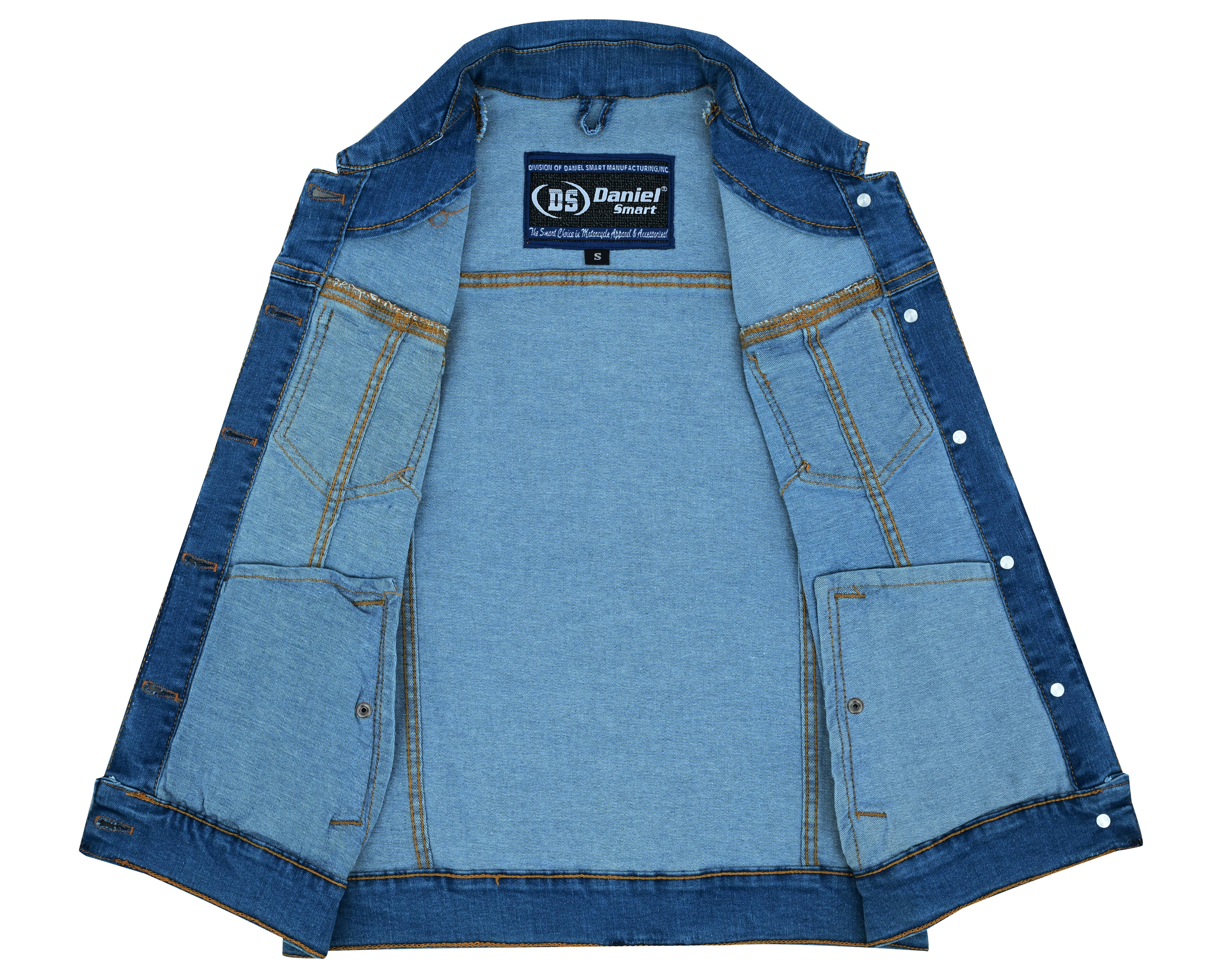 Xeno - Women's Denim Vest-Womens Denim Vests-Daniel Smart Mfg - Retail
