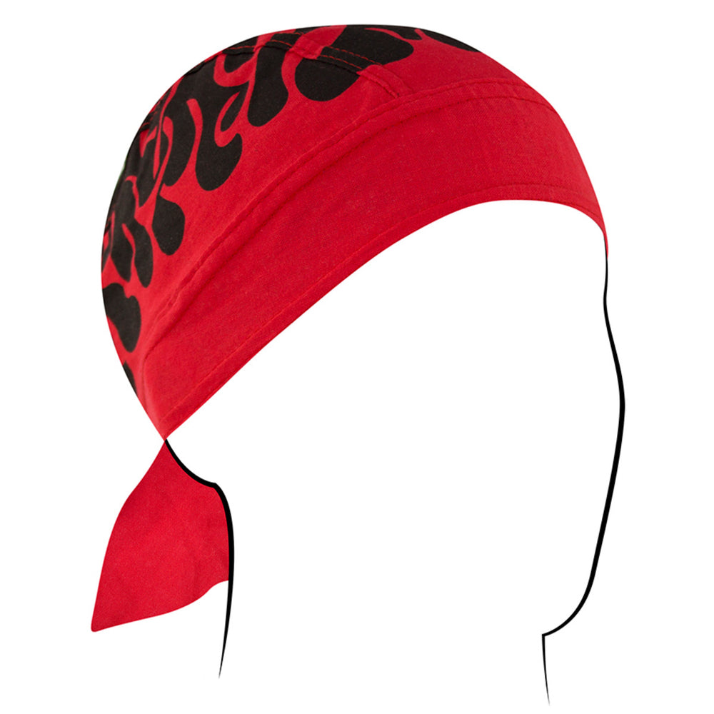 Z229 Flydanna®, Cotton, Flames Red II-Headwraps-Daniel Smart Mfg - Retail