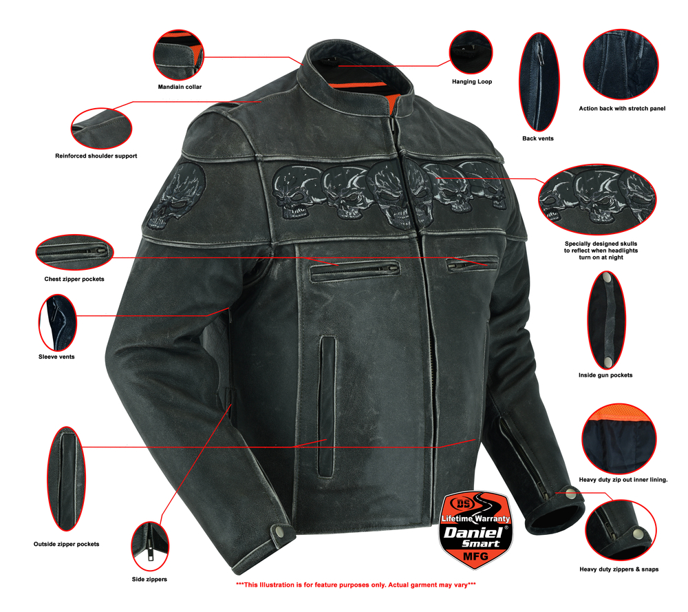 DS723 Exposed | Men's Leather Motorcycle Jackets