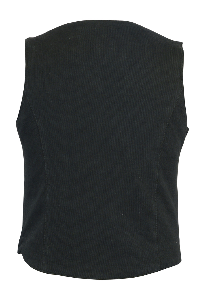 DM951 Womens Denim Classic Plain Sides Vest | Women's Denim Vests
