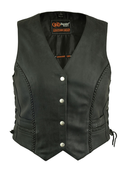 Wholesale Motorcycle Vests | DS222 Women's Braided Vest