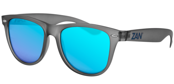EZMT03 Minty Matte Gray Frame, Smoked Blue Mirror Lens | Sunglasses