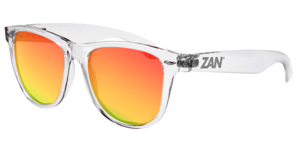 EZMT04 Minty Clear Frame, Smoked Crimson Mirrored lens | Sunglasses