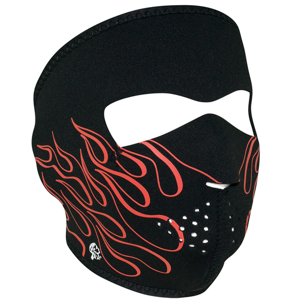 WNFM045 ZAN® Full Mask- Neoprene- Orange Flame | Full Facemasks