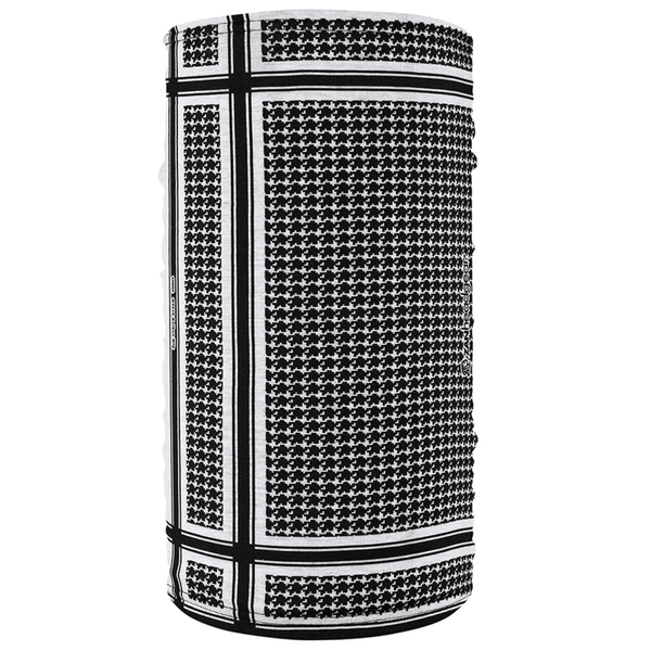 TF235BW Motley Tube® Fleece Lined- Houndstooth, Black and White | Head/Neck/Sleeve Gear