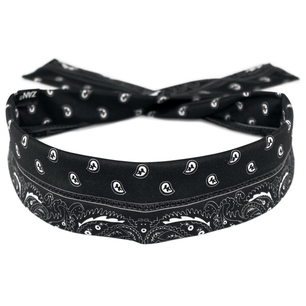 DP101 Cooldanna® Polyester, Black Paisley | Head/Neck/Sleeve Gear