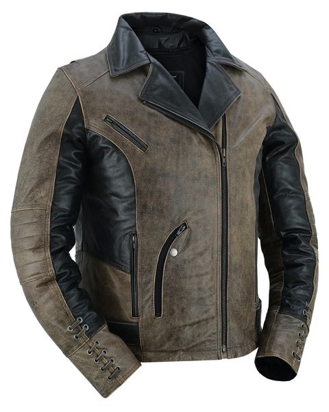 DS898 Must Ride - Two Tone | Women's Leather Motorcycle Jackets