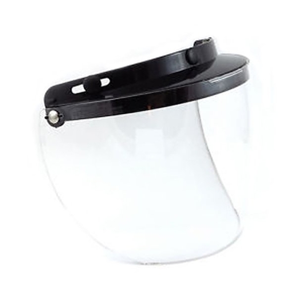 02-205 3 Snap Flip Shield - Hard Coated Clear | Helmet Accessories