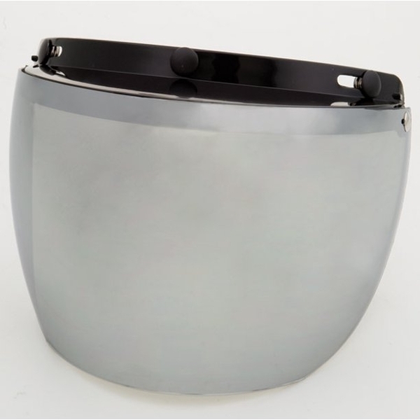 02-211 3 Snap Flip Shield - Hard Coated Silver Mirror | Helmet Accessories