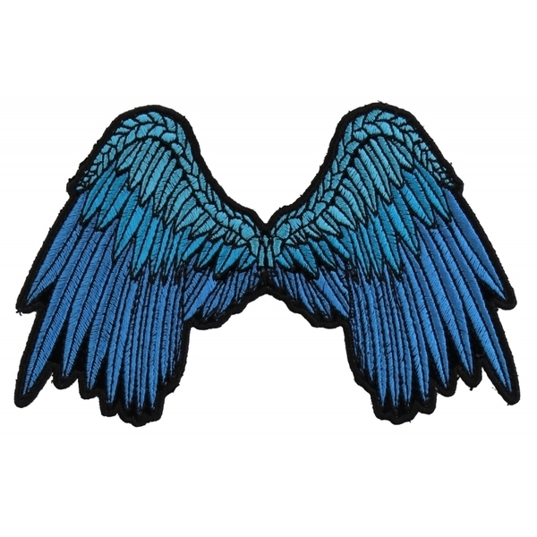 P3200 Small Beautiful Angel Wings Blue Patch | Patches