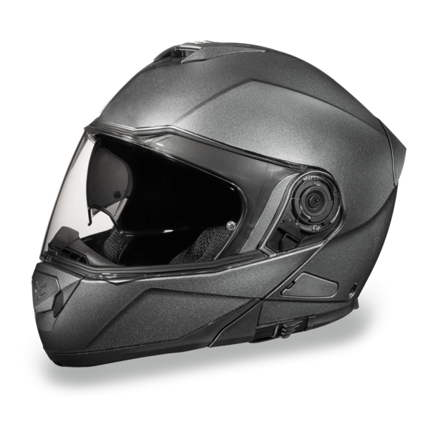MG1-GM D.O.T. DAYTONA GLIDE- GUN METAL GREY METALLIC | Modular Helmets