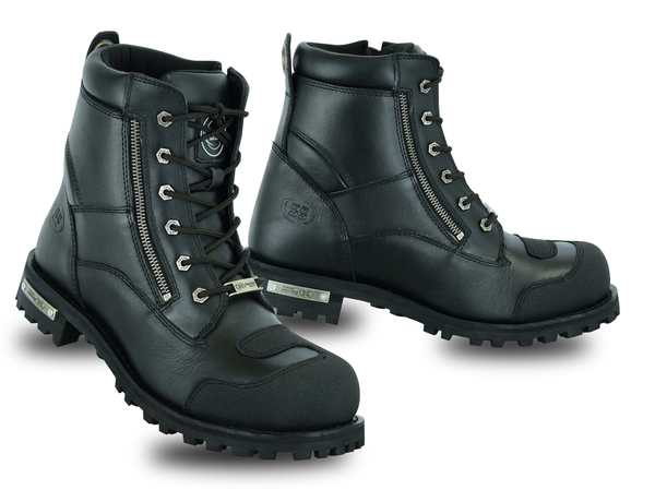 DS9741 Mens Side Zipper Waterproof Ankle Protection Boots | Men's Motorcycle Boots