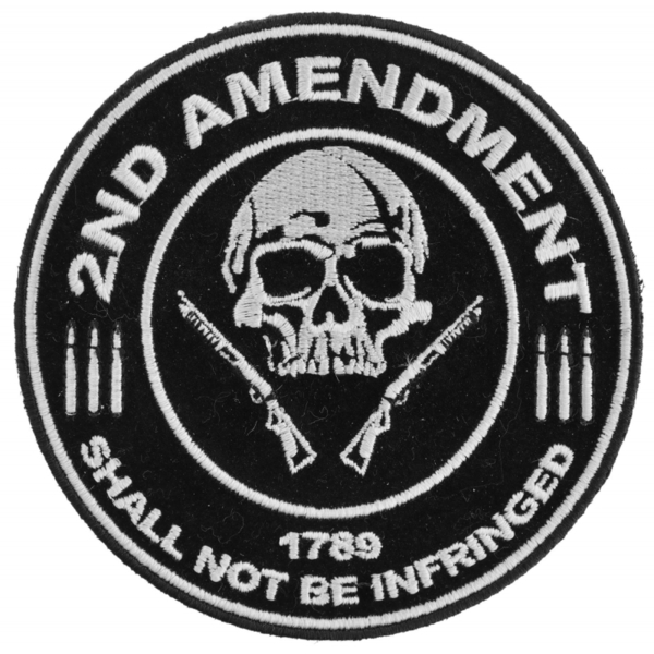 P3565 2nd Amendment Shall Not Be Infringed Skull 1789 Small Patch | Patches