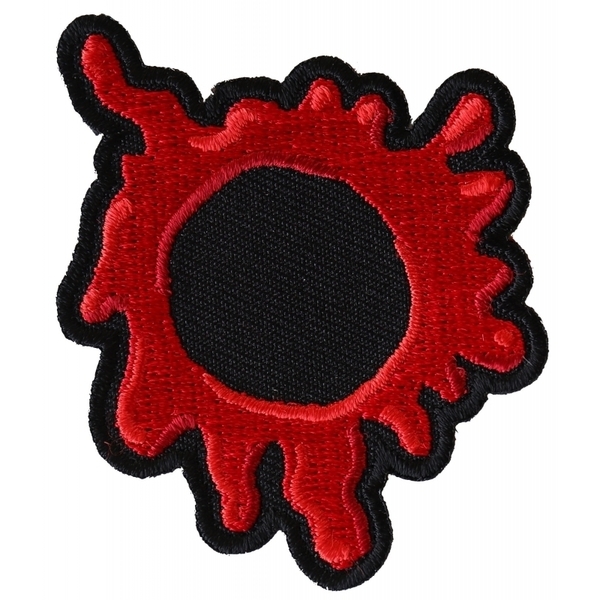 P6646 Bullet Hole Patch Blood Red | Patches