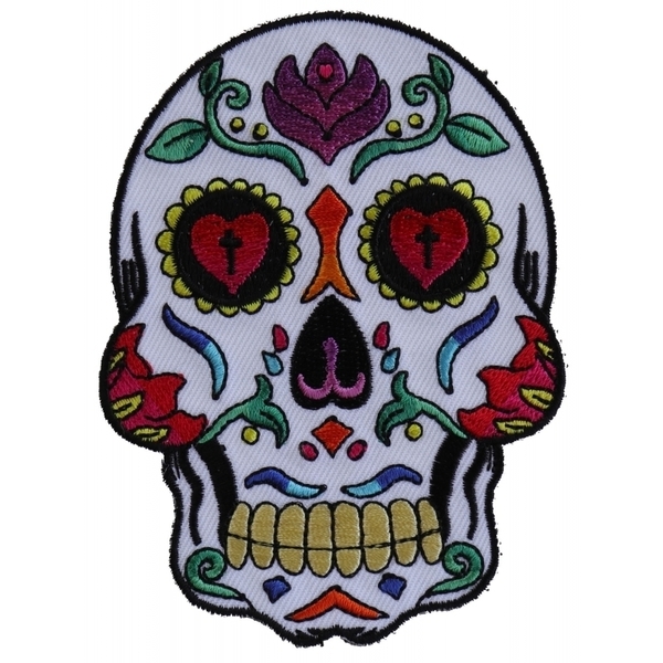 P5986 Sugar Skull White Patch | Patches