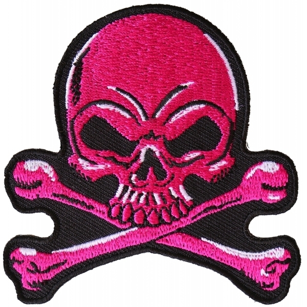 P6358 Pink Skull Patch | Patches