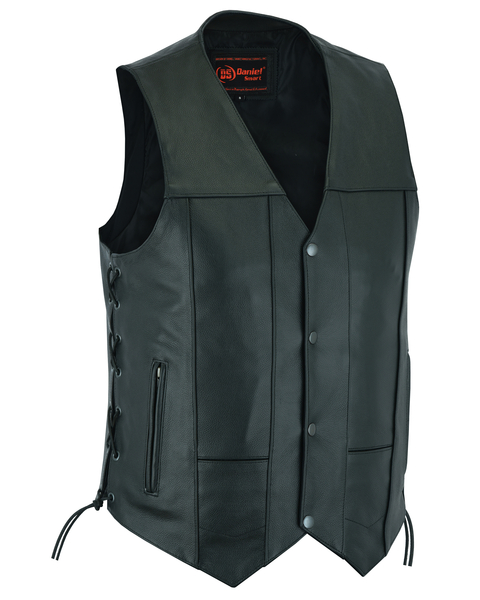 DS100 Men's Ten Pocket Utility Vest | Men's Leather Vests