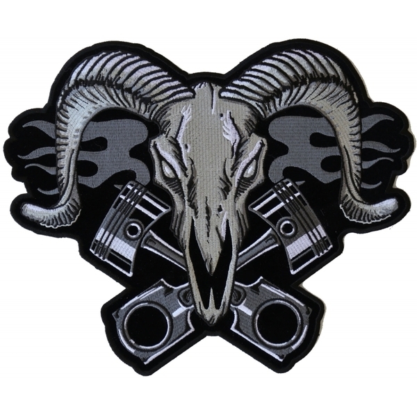 PL6703 Ram with Pistons Large Back Patch | Patches