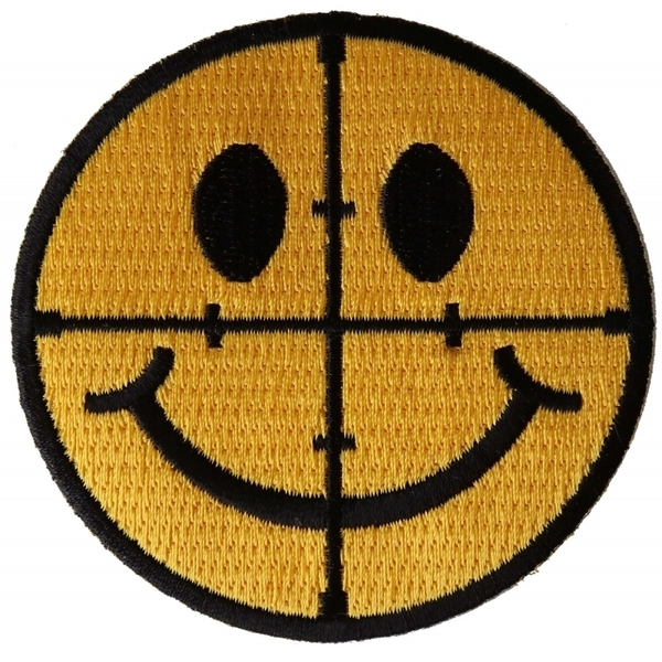 P6548 Sniper Scope Smiley Face Patch | Patches