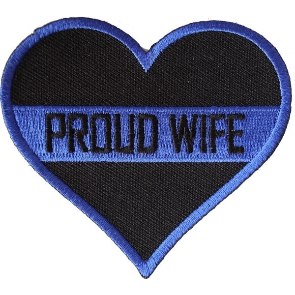 P4778 Thin Blue Line Proud Wife Patch For Law Enforcement | Patches