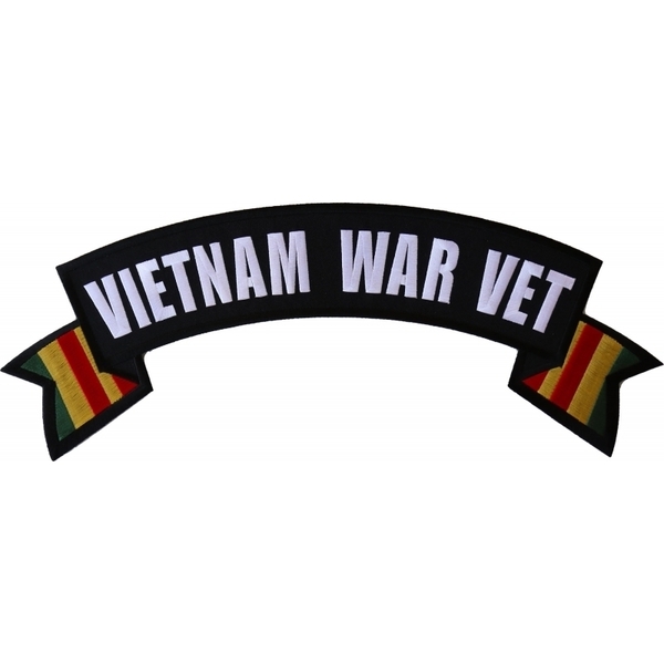 PL6561 Vietnam War Vet Extra Large Rocker Patch | Patches