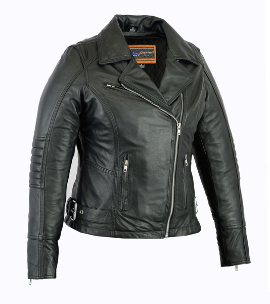 DS835 Women's Updated Lightweight Stylish M/C Jacket | Women's Leather Motorcycle Jackets
